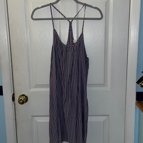 BDG Blue and Pink Striped Loose Dress - Picture 1 of 5